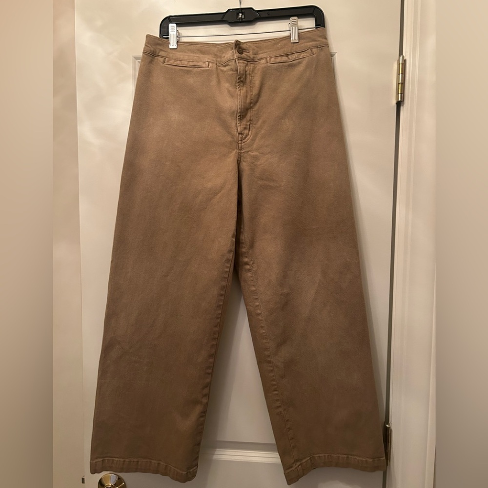 Madewell Emmett Wide Leg Cropped Pant Size 30